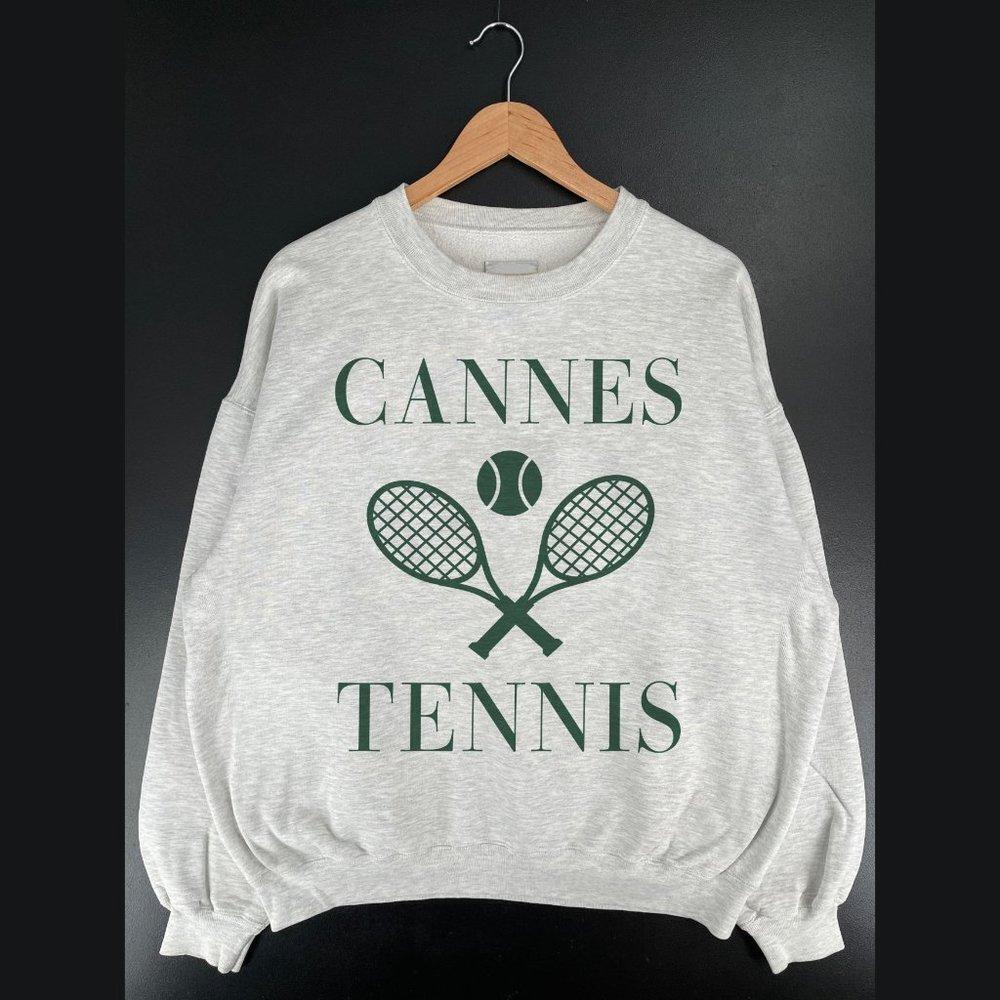 Tennis Cannes Tennis Club Athletics Tennis Play Retro Sweatshirt